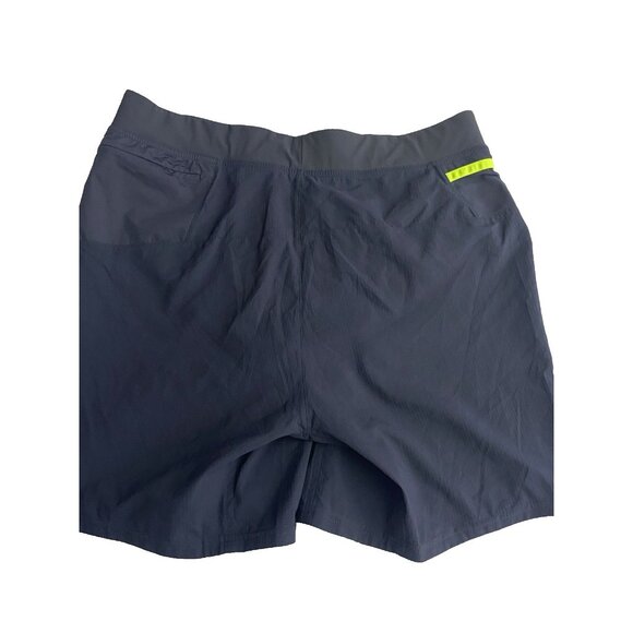 Brooks Mens Size Medium Cascadia 7” Shorts Asphalt Draw cord Flat Front Wicking - Picture 7 of 10